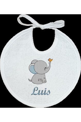 Comprar Babero Blanco Dumby Redondo Personalizado