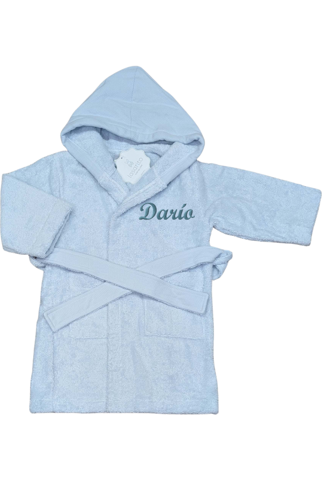 Comprar Albornoz Basic Azul Personalizado