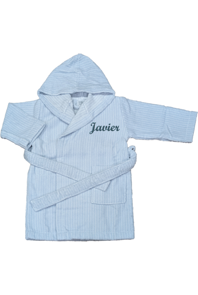 Comprar Albornoz Rayas Azul