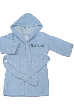 Albornoz Pintas Azul Personalizado