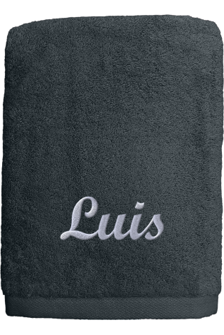Toalla Personalizada Gris Abecé