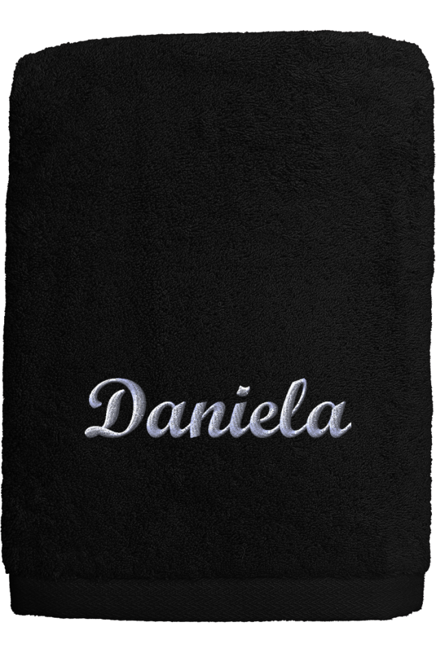 Comprar Toalla Personalizada Negro Abecé